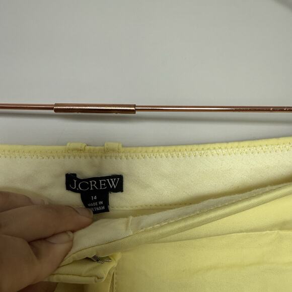 J. Crew Women Pants 14 Yellow Sailor Chino Heritage Preppy Prep Citycore Capsule - Picture 3 of 5